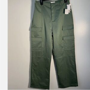 BP. Cargo Pants Women’s Medium Green High Rise Wide Leg